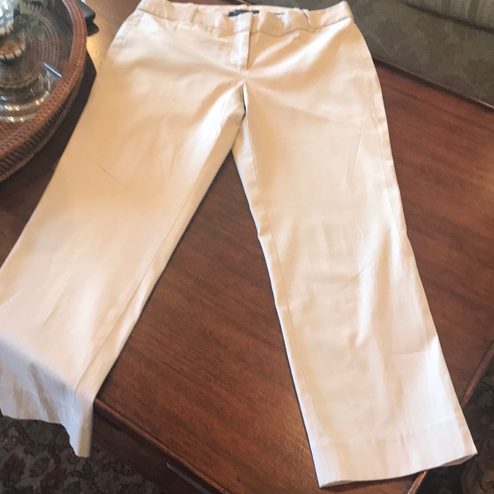 Talbots cropped khaki pants, size 4